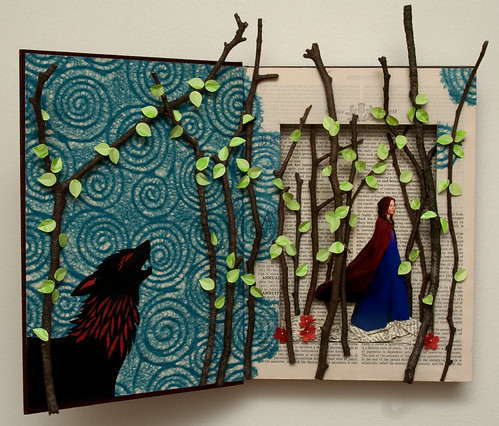 Altered Book: Little Red Riding Hood