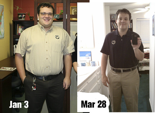 I've lost 45 pounds in the last three months.