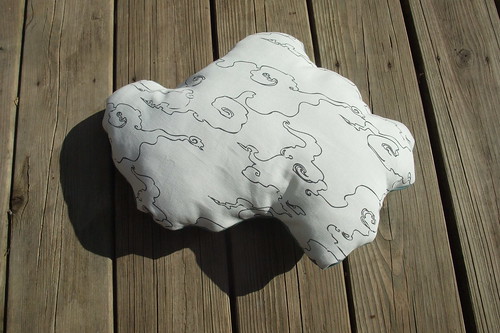 reverse cloud pillow