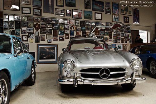 Mercedes 300SL Gullwing ..And an operational German Luftwaffe ME262 on the
