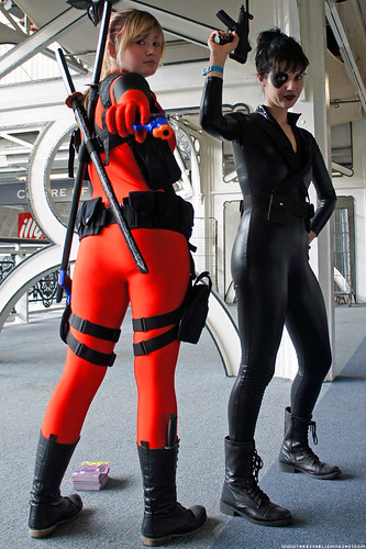 Kapow! Comic Con : Cosplay - Lady Deadpool & Domino by Craig Grobler