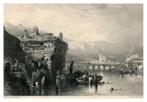 002- Irun desde el Bidasoa- The tourist in Spain (1837)-Roberts David