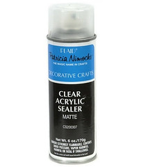 Clear acrylic spray sealant