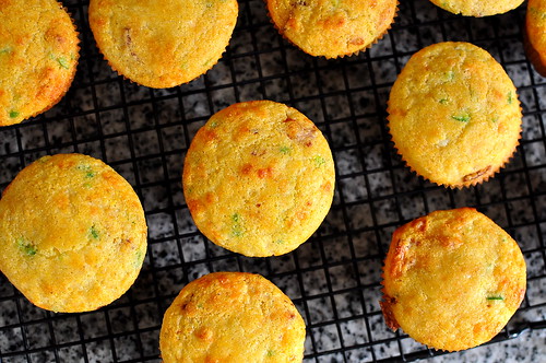 Corn Muffins with Bacon, Cheddar, and Jalapeno