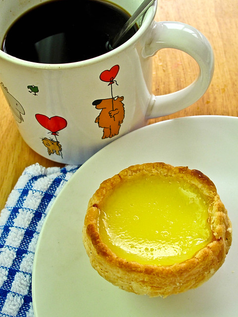 IMG_0851 Egg tart and coffee , 咖啡和蛋挞