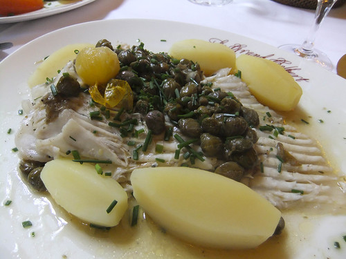 Skate with Butter Caper Sauce, Le Grand Colbert