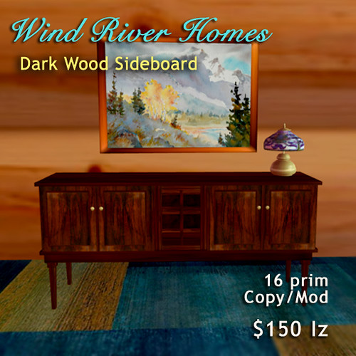 Sideboard v1- dark wood by Teal Freenote