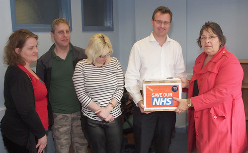 NHS petition hand-in North Warwickshire