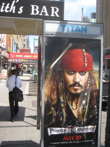 johnny depp pirates of the caribbean poster. Johnny Depp Pirates of the Caribbean 4 Phone Booth AD poster 7498