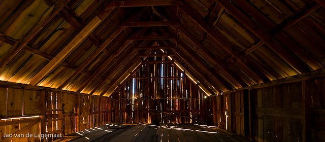 The barn inside