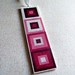 bookmark - modern squares - cranberry cocktail