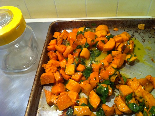 sweet potatoes with orange and cilantro glaze