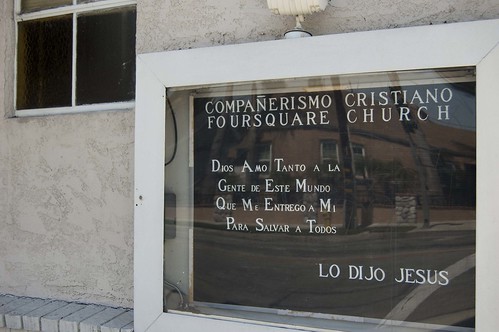 Spanish Church Sign