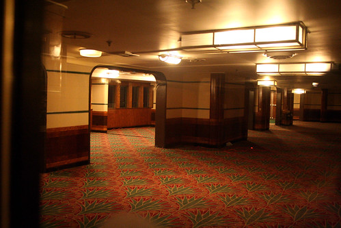 Queen Mary - Former Second-Class Promenade Deck and Part of Lounge (Now Brittania Room)
