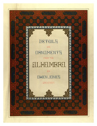 009-Portada volumen II-Plans- elevations- sections and details of the Alhambra Vol 2-1842-Jules Goury y Owen Jones