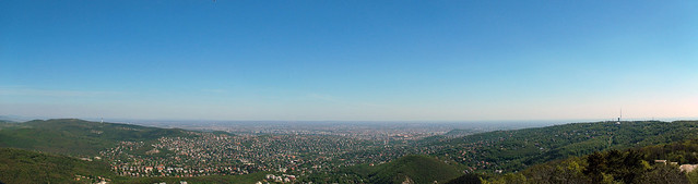 Panoráma a budapesti Erzsébet kilátóból / Panorama of Budapest Erzsébet viewpoint