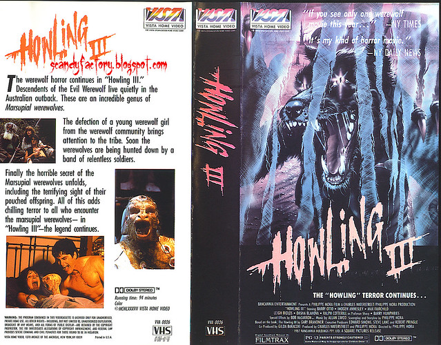 Howling 3 (VHS Box Art)