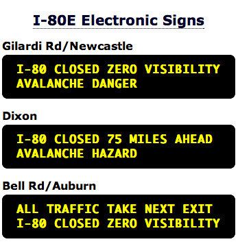 I-80E Electronic Signs