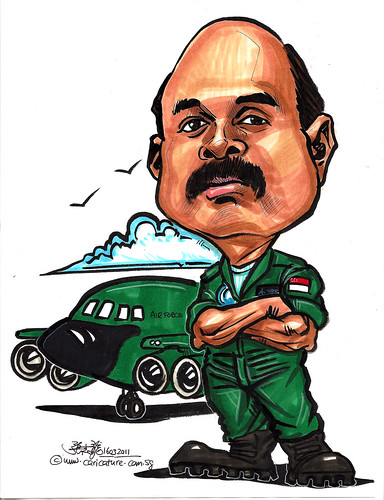Caricature for Singapore Changi Air Base