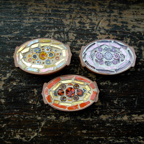 Mosaic Millefiori Brooches by Margaret Almon.