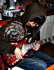 Seitaro on the guitar