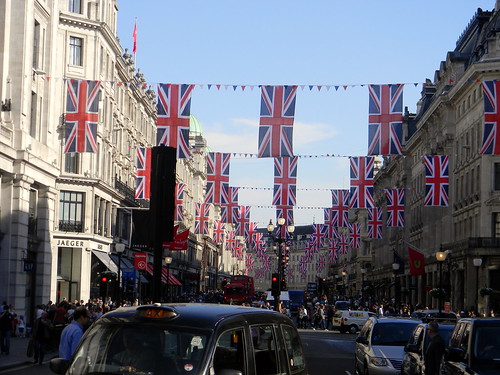 royal wedding 2011 union jack. Union Jack flags haning for