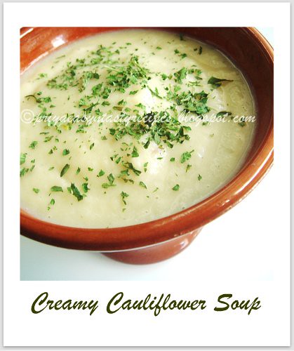 Creamy cauliflower soup