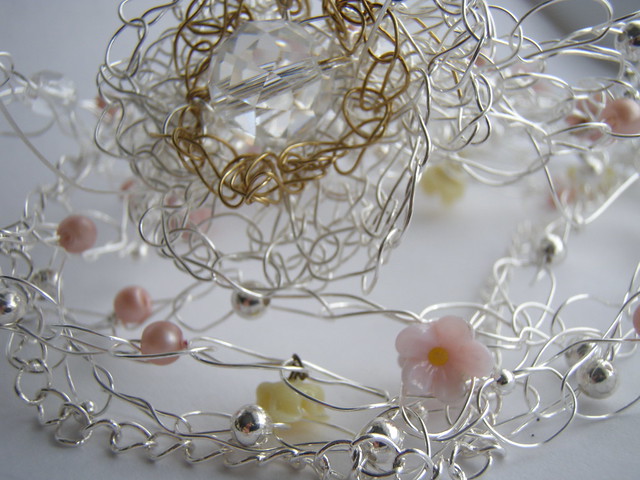 second 'sisters' necklace under construction