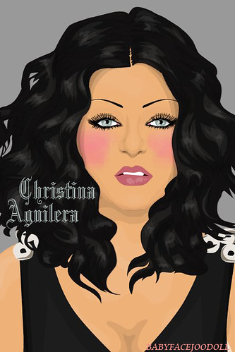 christina aguilera hair 2011. CHristina Aguilera Black hair
