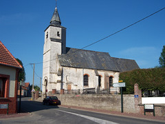 The church in Gennes-Ivergny