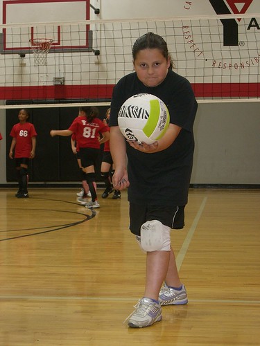 Emily's YMCA Volleyball Game 4-23-11