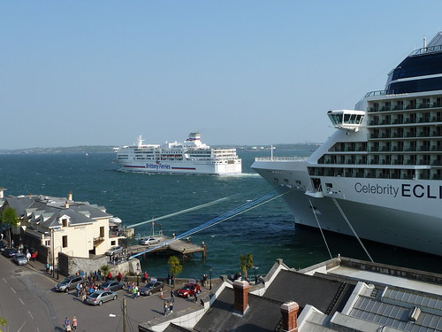 When the Ferry met the Cruise Ship by despod