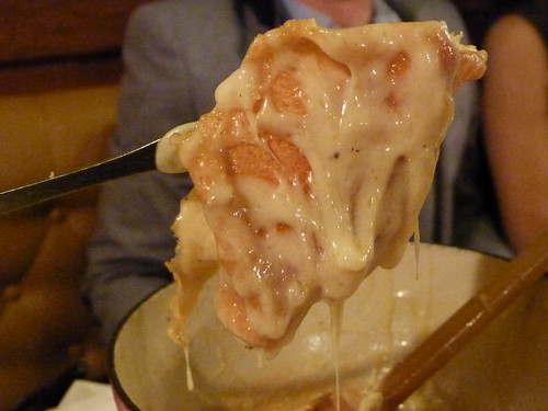 bottom of the fondue pot