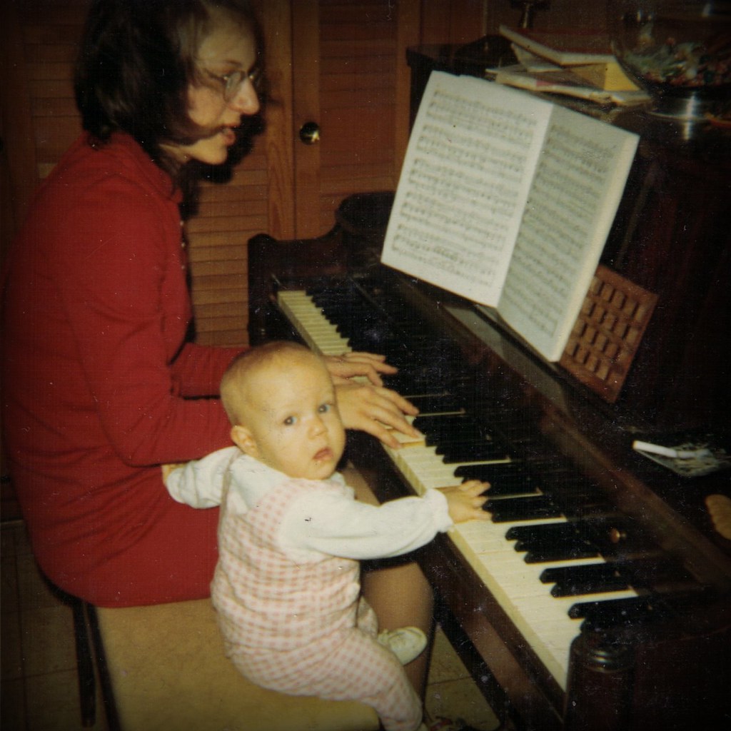 1971 Jen Baby at Piano