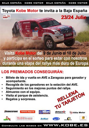 Toyota Kobe Motor te lleva a la Baja España Aragón