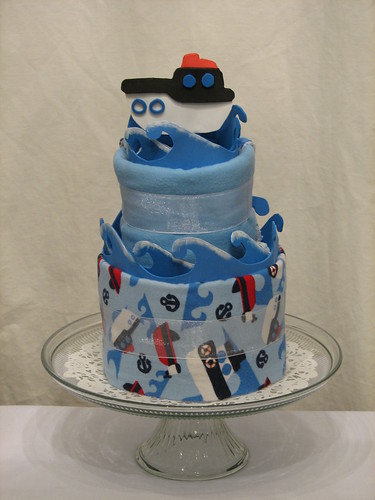 Anchors Away! Two Tier Made From Scratch Cake for Boy (front)