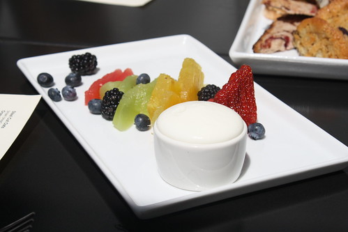 Fruit Plate with Greek Yogurt at Vu