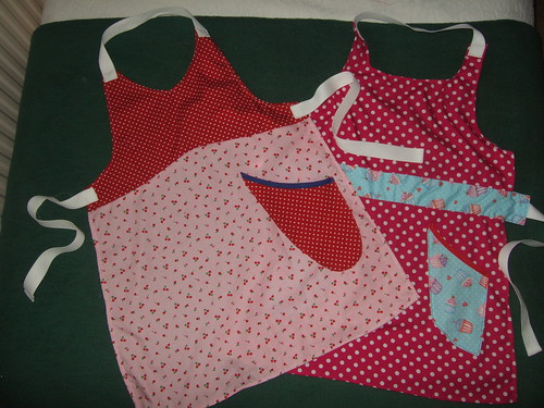 Two mini aprons