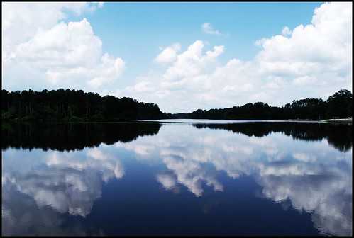 rim lake reflections
