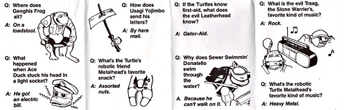 Teenage Mutant Ninja Turtles "NATIONAL TURTLE QUIZ JOKEBOOK #12 - Sewer Swimmin' Donatello ii (( 1989 ))