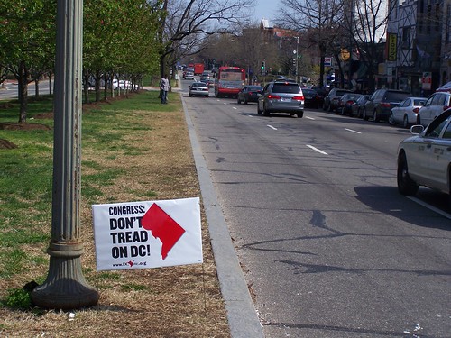 Congress: Don't Tread on DC! Advocacy sign, Pennsylvania Avenue SE by rllayman