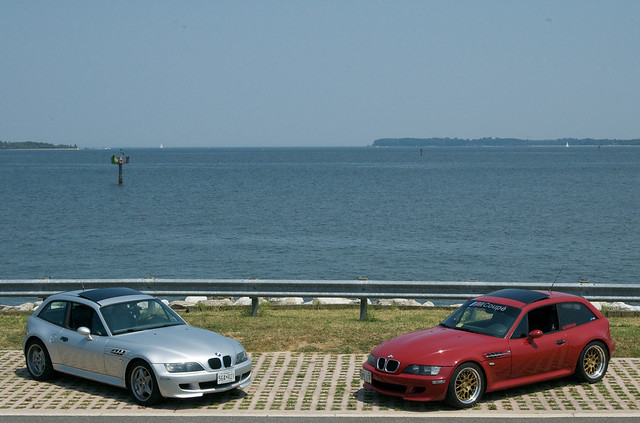 Titanium Silver and Imola Red M Coupe