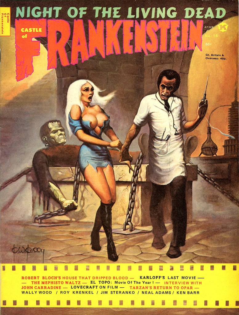 Castle Of Frankenstein, Issue 18 (1972) Cover Art by Ken Kelly