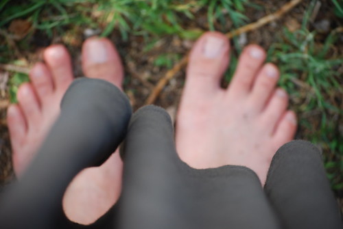 backyard feet. 