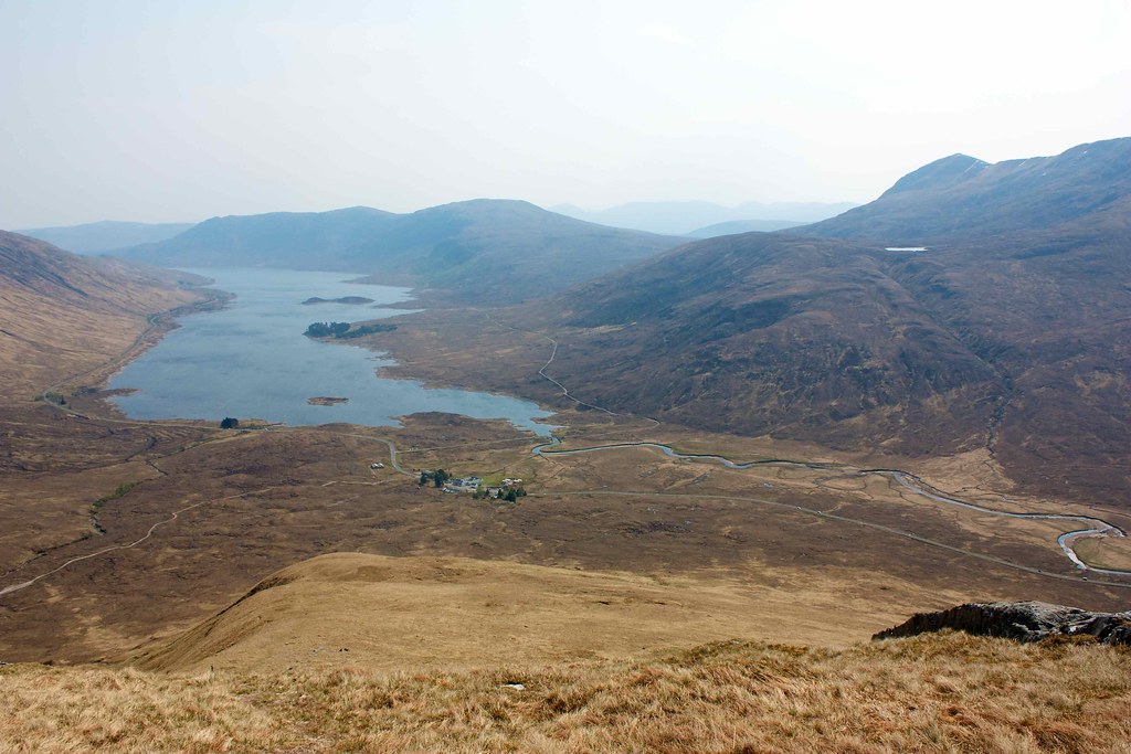 Loch Clunie and The Clunie Inn from the first ascent