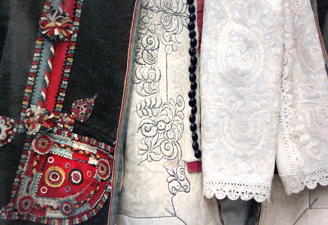 Detail - Bride from Torockó in church costume, Torda - Aranyos county, late 19th century