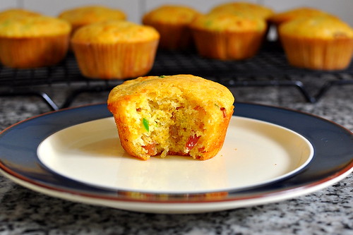 Corn Muffins with Bacon, Cheddar, and Jalapeno