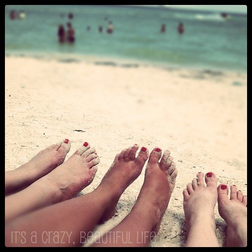 Toes in the sand!