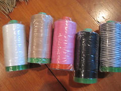 I bought some Aurifil thread on sale at the quilt show