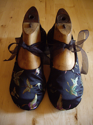 Rhona's Butterfly Brocade Shoes